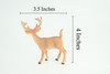  White-tailed Deer, Buck, Male, Museum Quality, Educational, Hand Painted, Rubber Animal, Realistic, Diorama, Toy, Kids, Gift, 4 Inches. CH943 BB208