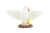Swan with eggs, Hand Painted, Educational, High Quality Rubber Bird, Realistic, Diorama, Very Nice Design, Figure, Toys, Kids, Gift, 5 Inches. CH944 BB208