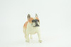 French Bulldog, Bull Dog, Hand Painted, Educational, Museum Quality, Rubber Canine, K9, Realistic, Diorama, Figure, Toys, Kids, Gift,  4 Inches.  CH949 BB208 
