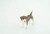 Beagle Dog, Hand Painted, Educational, Museum Quality, Rubber Canine, K9, Realistic, Diorama, Figure, Toys, Kids, Gift,  2 1/2  Inches.  CH958 BB209 