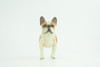 French Bulldog, Bull Dog, Hand Painted, Educational, Museum Quality, Rubber Canine, K9, Realistic, Diorama, Figure, Toys, Kids, Gift,  3 1/2 Inches.  CH962 BB209 