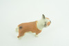 French Bulldog, Bull Dog, Hand Painted, Educational, Museum Quality, Rubber Canine, K9, Realistic, Diorama, Figure, Toys, Kids, Gift,  3 1/2 Inches.  CH962 BB209 
