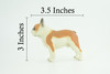 French Bulldog, Bull Dog, Hand Painted, Educational, Museum Quality, Rubber Canine, K9, Realistic, Diorama, Figure, Toys, Kids, Gift, 3 1/2 Inches. CH962 BB209