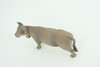Brown Swiss Cow with Bell, Museum Quality, Educational, Hand Painted, Rubber Animal, Realistic, Diorama, Very Nice Design, Toy, Kids, Gift,  5  Inches.  CH963 BB210  
