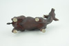Gaur Bull, Brown, Museum Quality, Hand Painted, Educational, High Quality Rubber Cow, Realistic, Very Nice Design, Diorama, Toys, Kids, Gift,    6 Inches.  CH964 BB210 