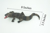 Alligator, American, Hand Painted, Museum Quality, Solid Rubber Crocodile, Reptile, Educational, Realistic, Figure, Toy, Kids, Replica, Gift, 8 Inches. CH965 BB210