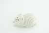 Pomeranian Dog, White, Hand Painted, Educational, Museum Quality, Rubber Canine, K9, Realistic, Diorama, Figure, Toys, Kids, Gift,  3 Inches.  CH974 BB212 