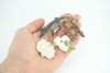 Alligator Life Cycle, 4 Piece Set, Hand Painted, Educational, High Quality Rubber Reptile, Realistic, Diorama, Figure, Toys, Kids, Gift, 4 Inches. CH988 BB214