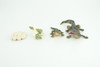 Crocodile Life Cycle, 4 Piece Set, Hand Painted, Educational, High Quality Rubber Reptile, Realistic, Diorama, Figure, Toys, Kids, Gift,  4 1/2  Inches.   CH989 BB215