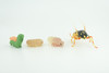 Hornet, Wasp, Life Cycle, 4 Piece Set, Hand Painted, Educational, High Quality Rubber Insect, Realistic, Diorama, Figure, Toys, Kids, Gift,  3  Inches.   CH995 BB215