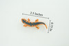 Eastern Orange Newt, Lizard, Rubber Reptile, Hand Painted, Educational, Realistic, Model, Replica, Toys, Kids, Gift, 2 1/2 Inches. WR38 B197