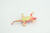 Red Head Agama, Rainbow Lizard, Rubber Reptile, Hand Painted, Educational, Realistic, Model, Replica, Toys, Kids, Gift,   2 1/2 Inches.    WR41 B197