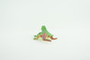 Green Iguana with Brown Tail, Lizard, Rubber Reptile, Hand Painted, Educational, Realistic, Model, Replica, Toys, Kids, Gift,   2 1/2 Inches.    WR45 B197