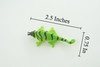 Horned Chameleon Lizard, Rubber Reptile, Hand Painted, Educational, Realistic, Model, Toys, Kids, Gift, 2 Inches. WR47 B197 