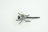 Dragonfly, Black with White Wings, Rubber Insect, High Quality, Hand Painted, Realistic, Diorama Model, Toy, Kids, Educational, Gift,    2 1/2 Inches   CWG219 B74