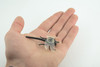 Dragonfly, Black with White Wings, Rubber Insect, High Quality, Hand Painted, Realistic, Diorama Model, Toy, Kids, Educational, Gift, 2 1/2 Inches CWG219 B74