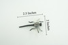 Dragonfly, Black with White Wings, Rubber Insect, High Quality, Hand Painted, Realistic, Diorama Model, Toy, Kids, Educational, Gift, 2 1/2 Inches CWG219 B74
