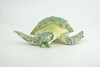 Green Sea Turtle, Museum Quality, Hand Painted, Rubber Reptile, Realistic, Diorama, Model, Replica, Toy, Kids, Educational, Gift,    6 1/2 Inches.   CH1006 BB219
