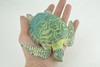 Green Sea Turtle, Museum Quality, Hand Painted, Rubber Reptile, Realistic, Diorama, Model, Replica, Toy, Kids, Educational, Gift, 6 1/2 Inches. CH1006 BB219