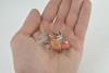 Goldfish, Spotted Fancy, Museum Quality, Hand Painted, Rubber, Fish, Realistic Figure, Diorama Model, Replica, Toy, Kids, Replica, Educational, Gift, 2 Inches CH1013 BB218