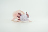 Axolotl, Pink, Ambystoma mexicanum, Rubber Salamander, Museum Quality, Educational, Hand Painted, Realistic Amphibian, Diorama, Toy, Kids, Gift, 7 Inches Long.  CH1021 BB217