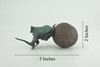 Dung Beetle, Poop, Scarabaeoidea, 2 pieces, Museum Quality, Hand Painted, Hard Rubber, Realistic, Diorama Model, Toy, Kids, Educational, Gift, 5 Inches Long. CH1023 BB216