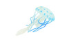 Jellyfish, Blue, Common, Sea jellies, Subphylum Medusozoa, Very Nice Rubber Design, Educational, Hand Painted, Diorama Model, Realistic, Toys, Kids, Gift, 5 Inches. CH1041 BB215
