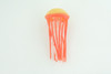 Jellyfish, Orange, Common, Sea jellies, Subphylum Medusozoa, Very Nice Rubber Design, Educational, Hand Painted, Diorama Model, Realistic, Toys, Kids, Gift,  3 Inches.  CH1043 BB216