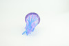 Jellyfish, Purple, Common, Sea jellies, Subphylum Medusozoa, Very Nice Rubber Design, Educational, Hand Painted, Diorama Model, Realistic, Toys, Kids, Gift,  3 Inches.  CH1044 BB216