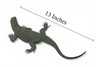 Komodo Dragon, Hand Painted, Educational, Museum Quality, Realistic Lizard, Rubber, Reptile, Lizard, Diorama Model, Figure, Toys, Kids, Gift, 13 Inches. IM30 B658