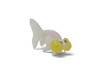 Goldfish, Bubble Eye, Carassius auratus, Museum Quality, Hand Painted, Rubber, Realistic Figure, Model, Replica, Toy, Kids, Educational, Gift, 2 1/2 Inches. CH1064 BB222