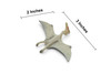 Quetzalcoatlus Flying Dinosaur, Late Cretaceous, Museum Quality, Hand Painted, Rubber, Realistic, Toy, Figure, Model, Kids, Educational, Gift,   3 Inches.   CH1066 BB222