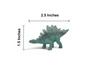 Stegosaurus Dinosaur, Late Jurassic, Herbivorous, Museum Quality, Hand Painted, Rubber, Realistic, Toy, Figure, Model, Kids, Educational, Gift,   2 1/2 Inches.   CH1069 BB222 