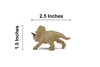 Triceratops Dinosaur, Ceratopsian dinosaur, Cretaceous Period, Museum Quality, Hand Painted, Rubber, Realistic, Toy, Model, Kids, Educational, Gift,  2 1/2 Inches.  CH1071 BB222 