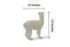 Alpaca, (Lama pacos) South American camelid, Museum Quality, Hand Painted, Rubber Animal, Educational, Toy Figure, Diorama Model, Replica, Gift,  3 1/2 Inches.  CH1081 BB222