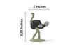 Ostrich, Flightless birds, Museum Quality, Educational, Hand Painted, Realistic, Rubber Bird, Figure, Diorama Model, Toy, Kids,  Gift,       2 1/4 Inches.    CH1082 BB223