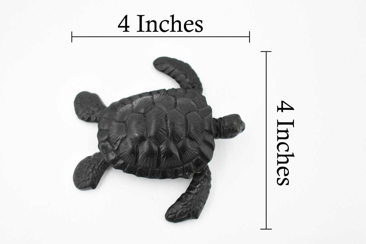 Sea Turtle, Realistic Hand Made Resin, Figure, Lifelike Model, Figurine, Replica, Gift, Also can Hang on Wall,      4"    TH56 BB69