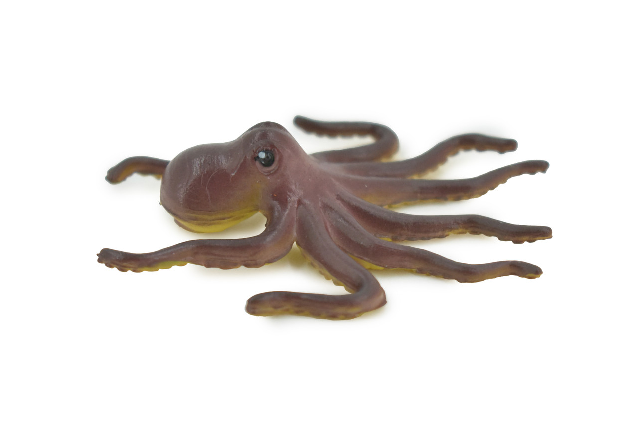 Octopus,  Octopuses, Rubber Octopodes, Saltwater, Realistic, Rubber, Design, Educational, Figure, Lifelike, Model, Replica, Gift    2 1/2" 