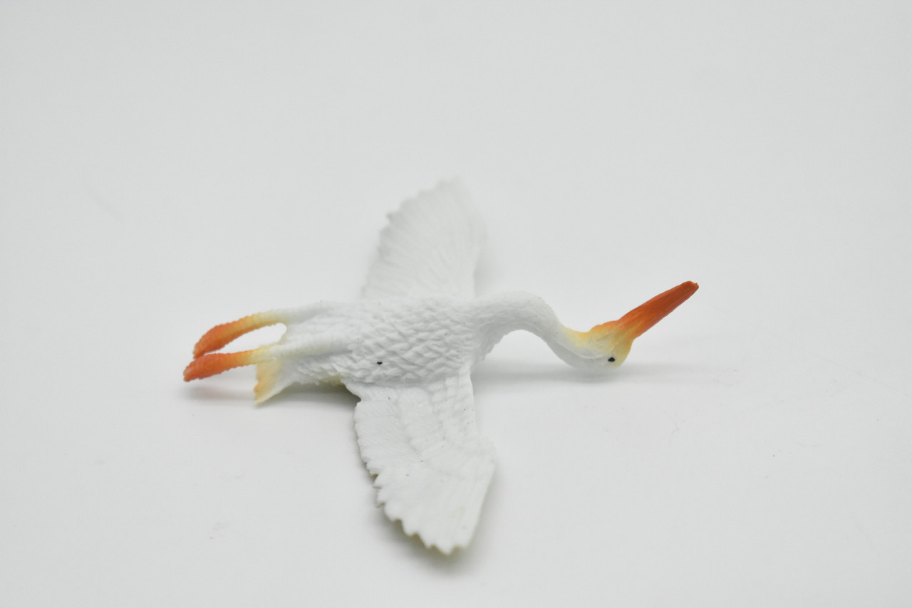 Stork, Flying, Toy Bird, Very Nice Plastic Model   3 Inch   F613 B124