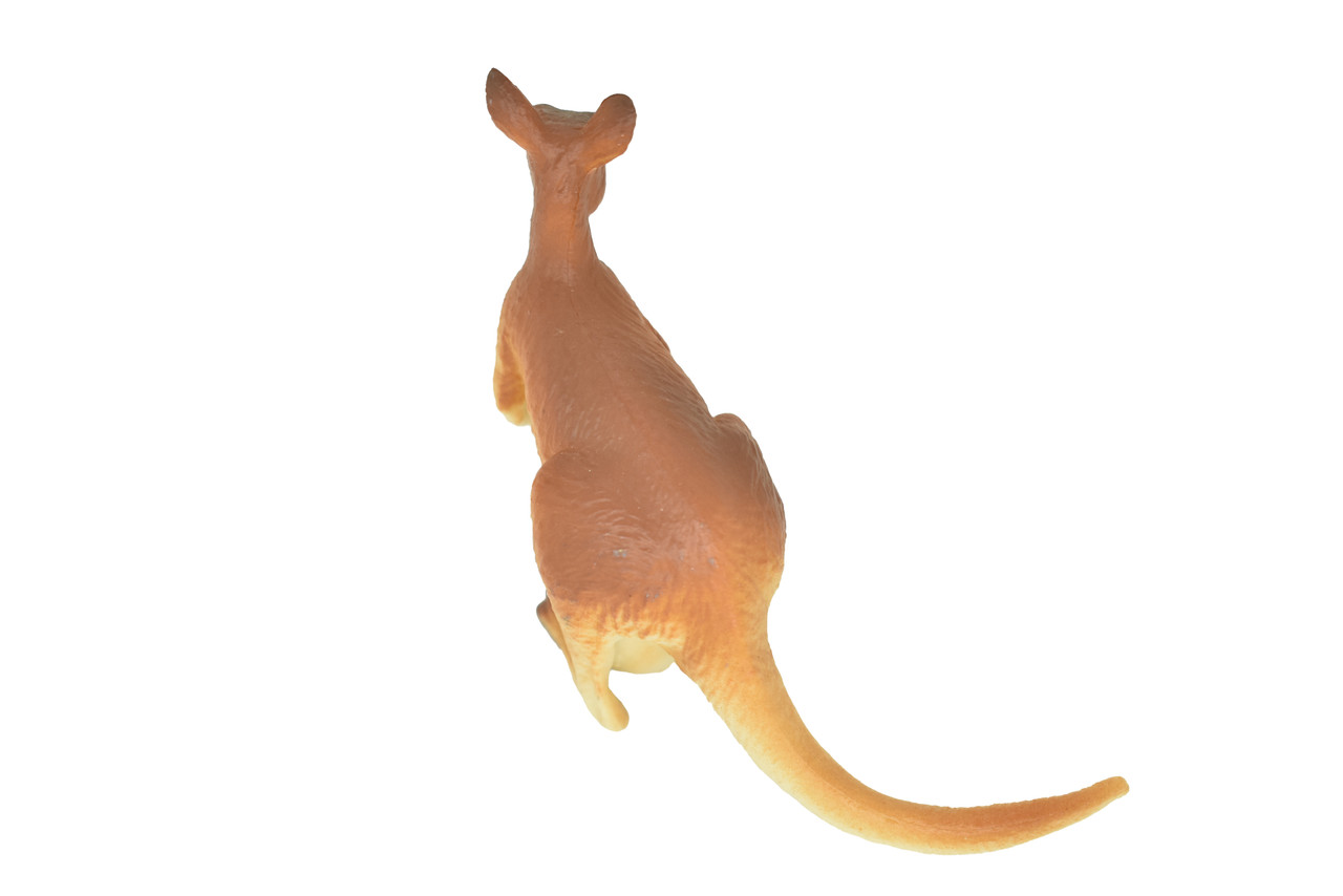 Kangaroo with Baby, Joey, Australian outback Marsupial, Museum Quality, Very Nice Rubber Design, Educational Figure, Diorama Model, Toy, Kids,   3 1/2 Inches. 
