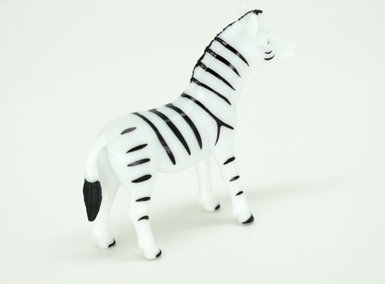 Zebra, Plastic Toy Animal, Kids Gift, Realistic Figure, Educational Model, Replica, Gift,         2 1/4 "    F762 B306