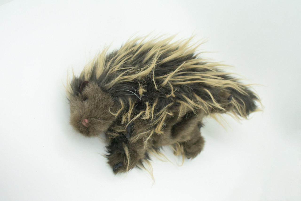 Porcupine Hand Puppet, Very Nice Plush, Stuffed Animal, Educational, Realistic, Lifelike Model, Replica, Gift,      12"     F876 B61