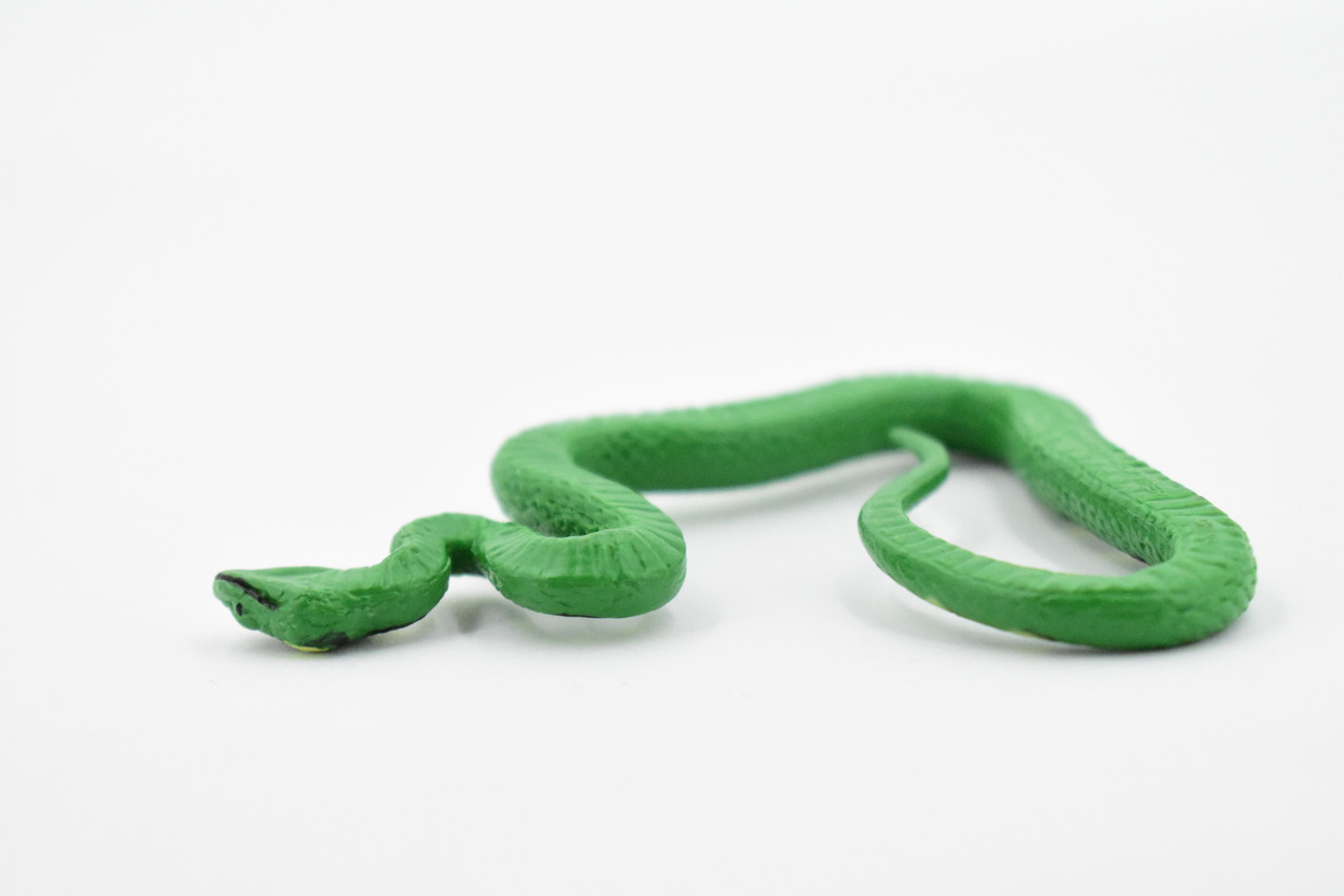 Guatemalan Palm Viper, Rubber Snake, Reptile, Hand Painted, Realistic, Very Nice Rubber Design, Educational, Diorama Model, Lifelike, Toy,  3 Inches. 