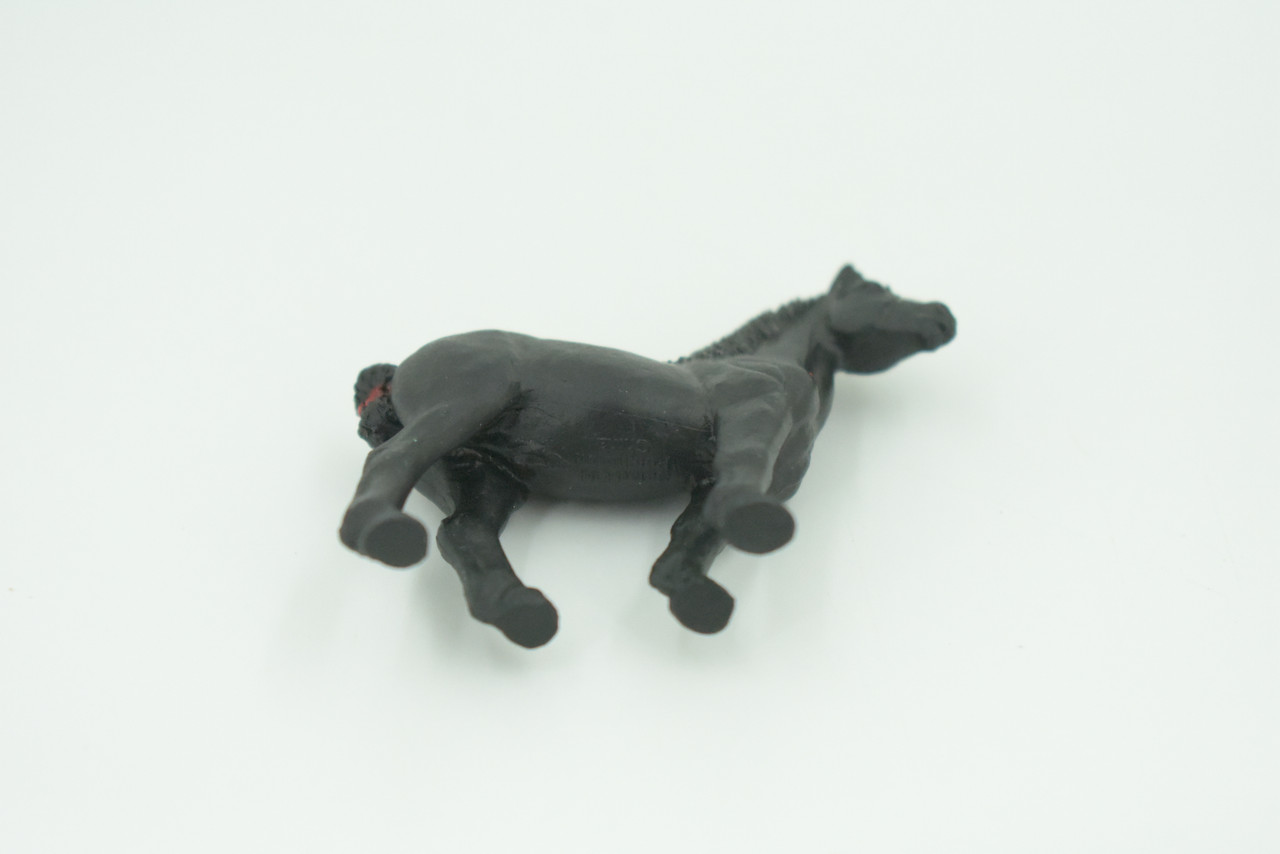 Percheron Horse, Hard Rubber, Hand Painted, Realistic, Figure, Model, Replica, Toy, Kids, Educational, Gift,    2 1/2"    F7016 B97