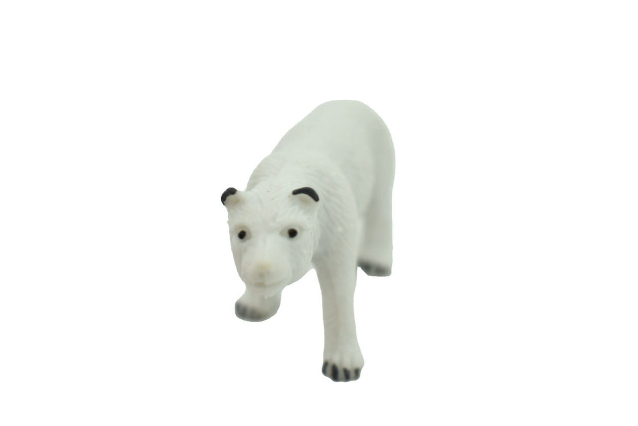 Polar Bear, Ursus maritimus, Polarbear, Very Nice Plastic Animal, Hand Painted, Realistic, Educational, Lifelike, Diorama Model, Replica, Toy,  2 1/2 Inches.