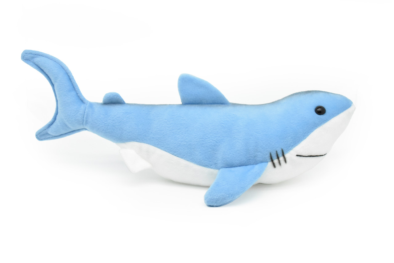 Mako Shark, Realistic, Lifelike, Stuffed, Soft, Toy, Educational, Animal, Kids, Gift, Very Nice Plush Shark.      17"