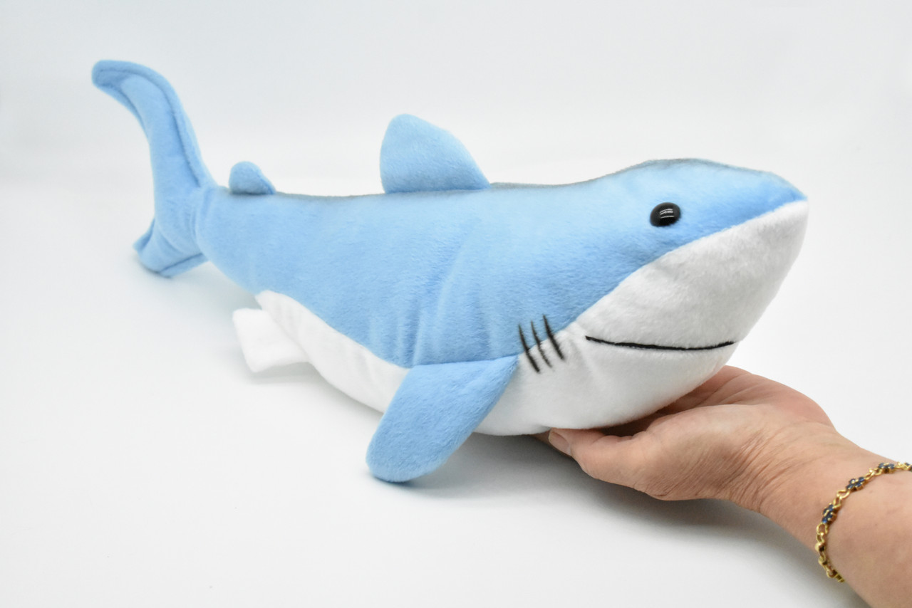 Mako Shark, Realistic, Lifelike, Stuffed, Soft, Toy, Educational, Animal, Kids, Gift, Very Nice Plush Shark.      17"