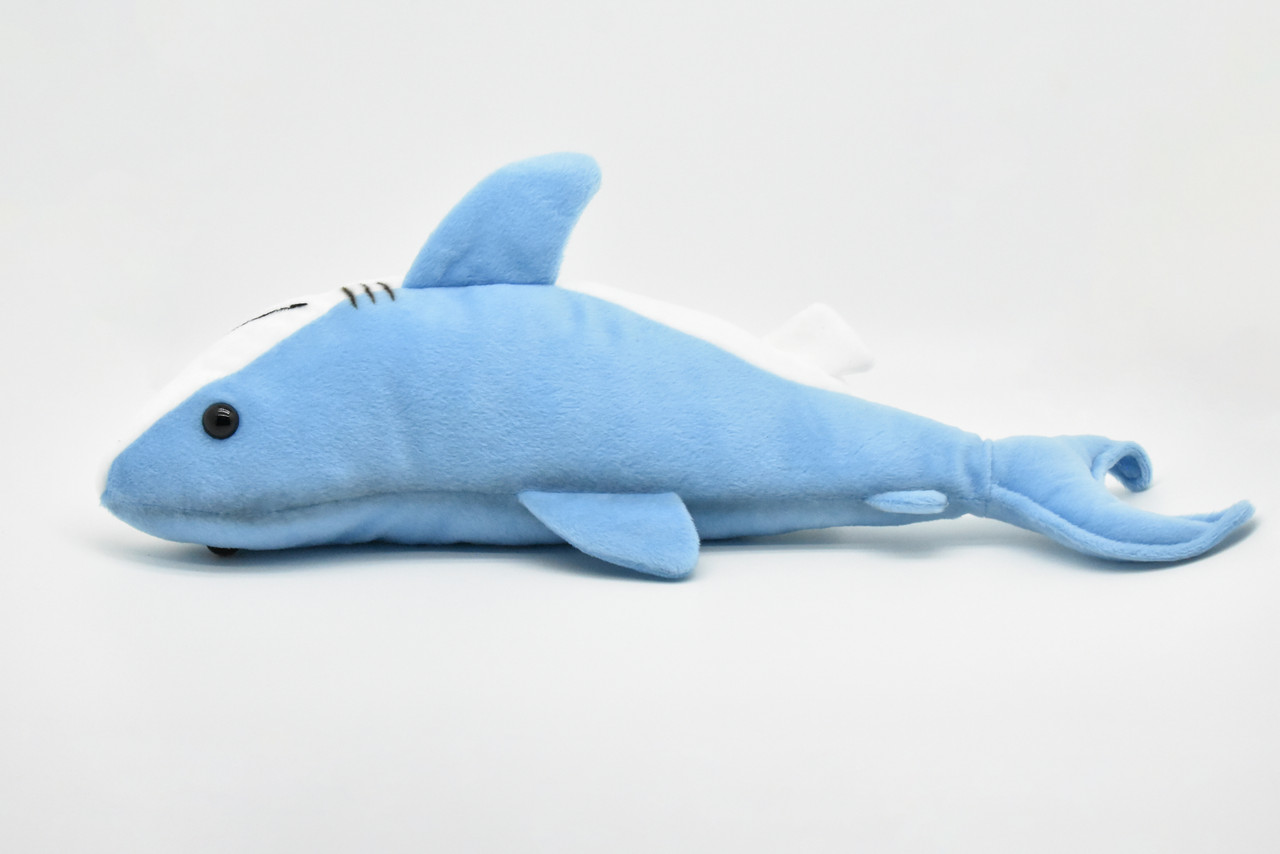 Mako Shark Plush Toy, Realistic Stuffed Animal, Lifelike, Stuffed Shark, Soft, Toy, Educational, Kids, Gift, Soft Plush Shark.      17"     F2423 BB55