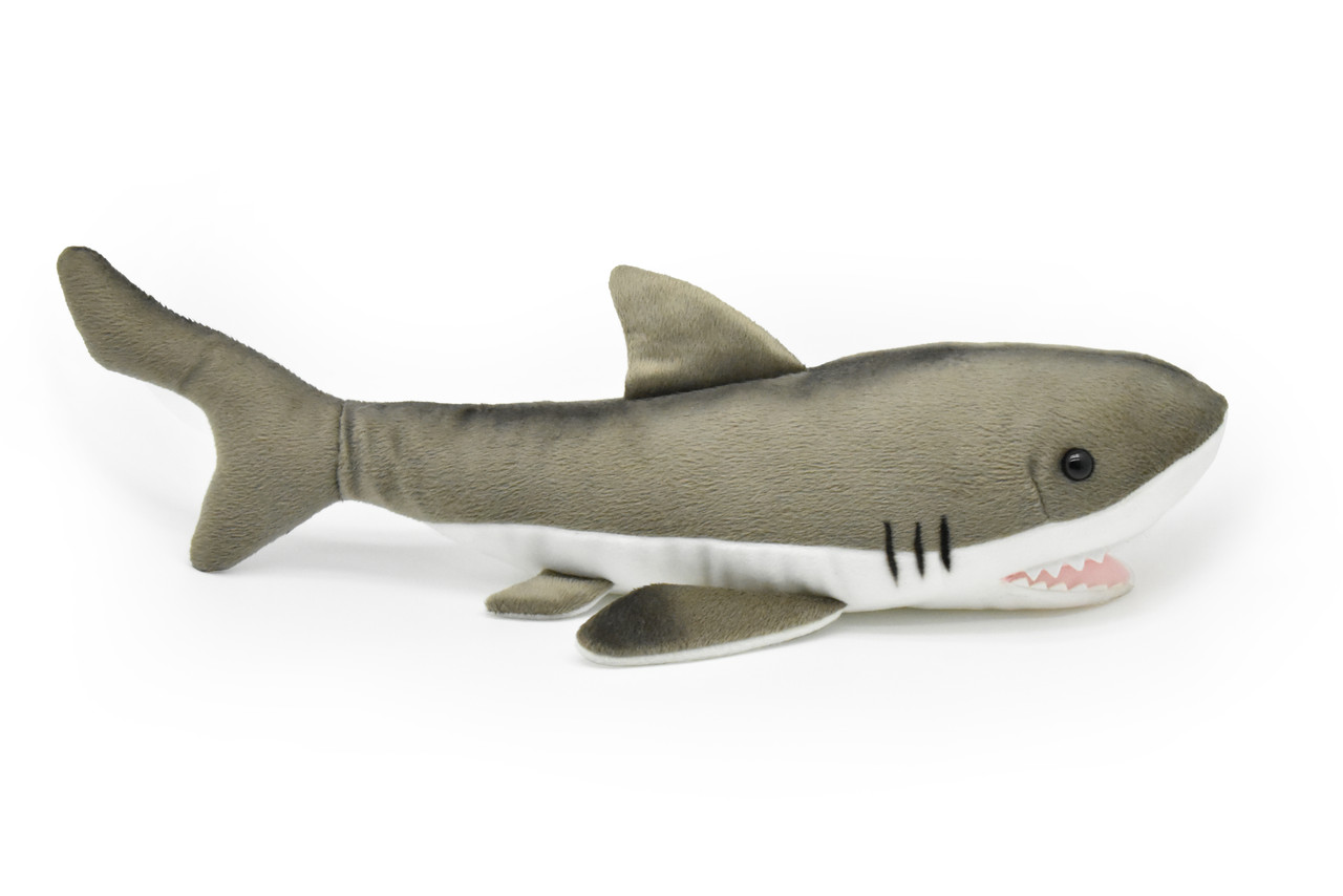 Great White Shark, Fish,  Realistic, Lifelike, Stuffed, Soft, Toy, Educational, Animal, Kids, Gift, Very Nice Plush Animal       17"