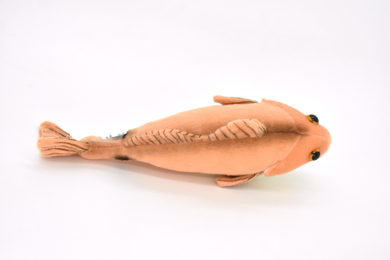 Red Fish, Drum, Spottail Bass, Saltwater Fish, Stuffed Animal, Educational, Plush Toy, Kids, Realistic Figure, Lifelike Model, Replica, Gift,       10"      F2400 BB55                        